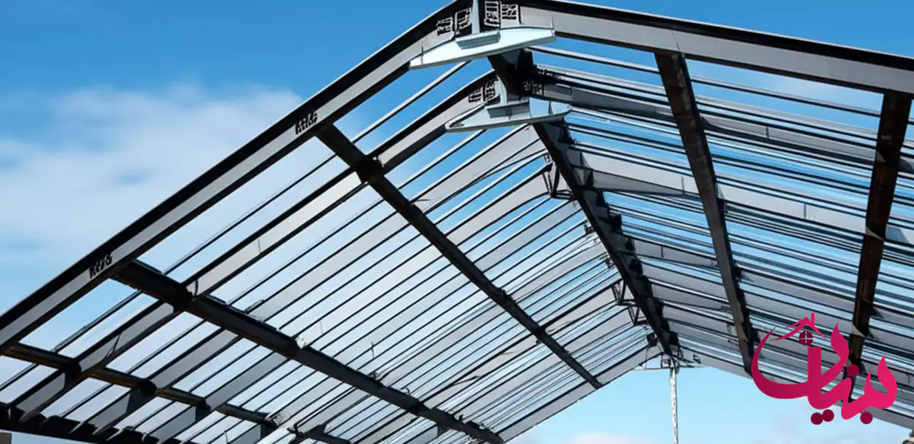 نحوه آهن کشی سقف شیروانی بازرسی و کنترل کیفیت نهایی سازه فلزی